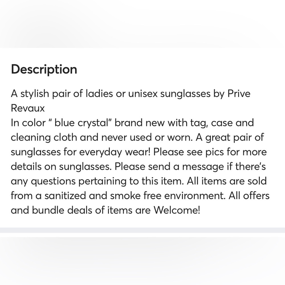 Ladies/unisex sunglasses by Prive Reaux NWT with case and cleaning cloth - Picture 11 of 15